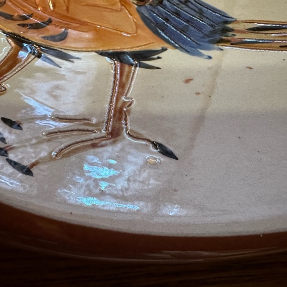 STANGL POTTERY #3926C SPORTSMAN SERIES PHEASANT OVAL 10 3/4" CIGAR ASHTRAY - Picture 6 of 6